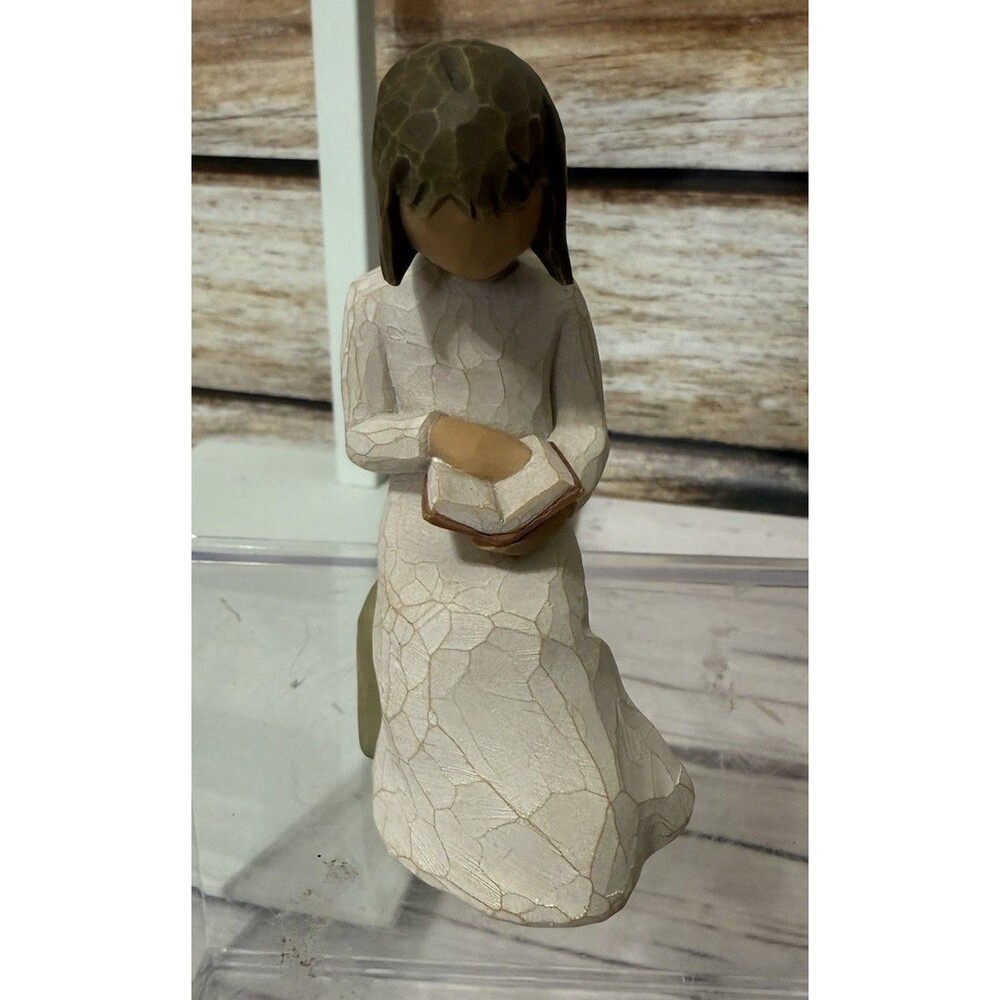 Fugurine Casted Susan Lordi  Willow Tree "Wisdom" resin hand painted #26122